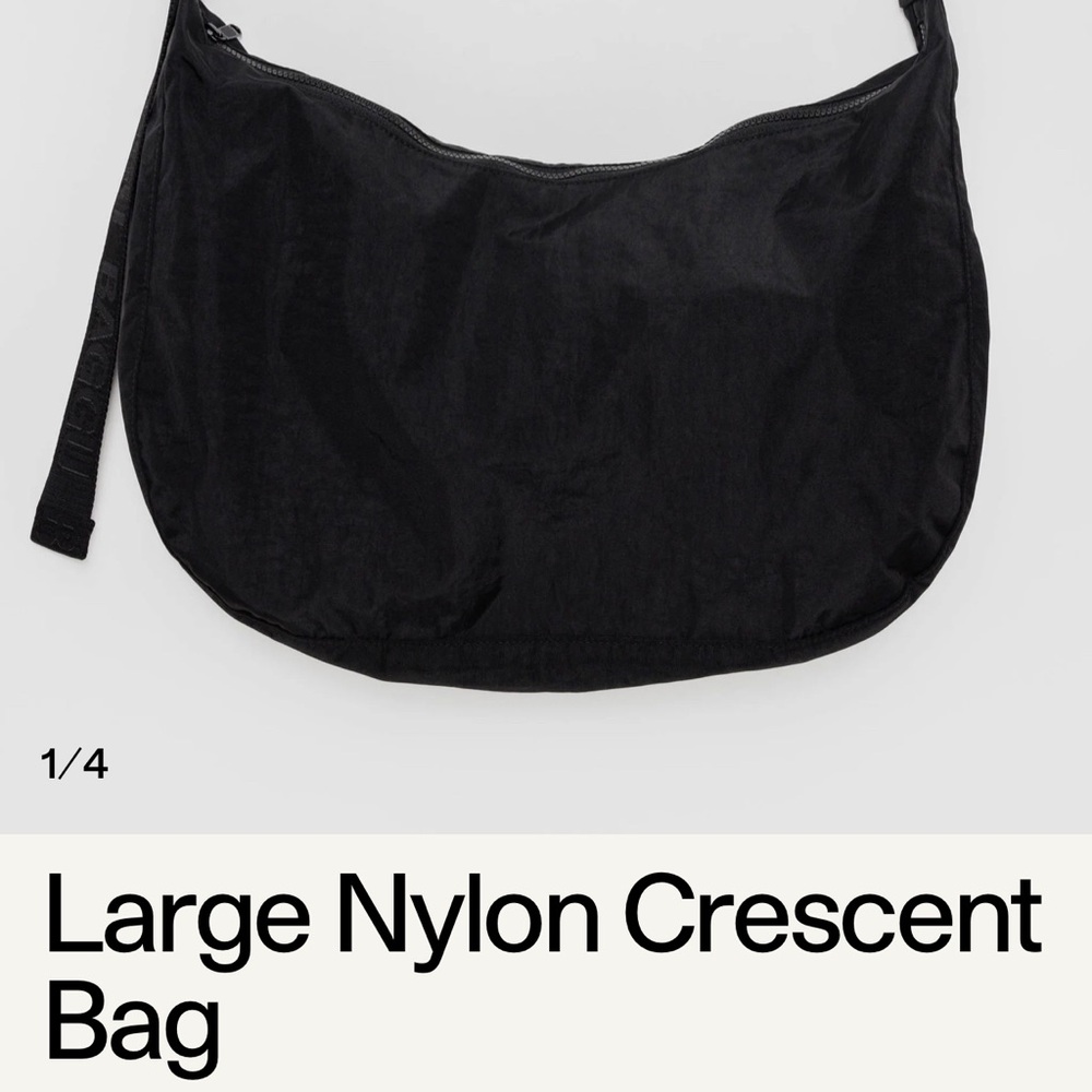 BAGGU large nylon crescent bag